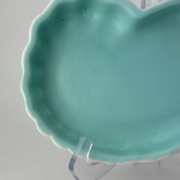 Haeger USA Turquoise Ceramic Bowl - MCM Vintage Elegance - Picture 4 of 10